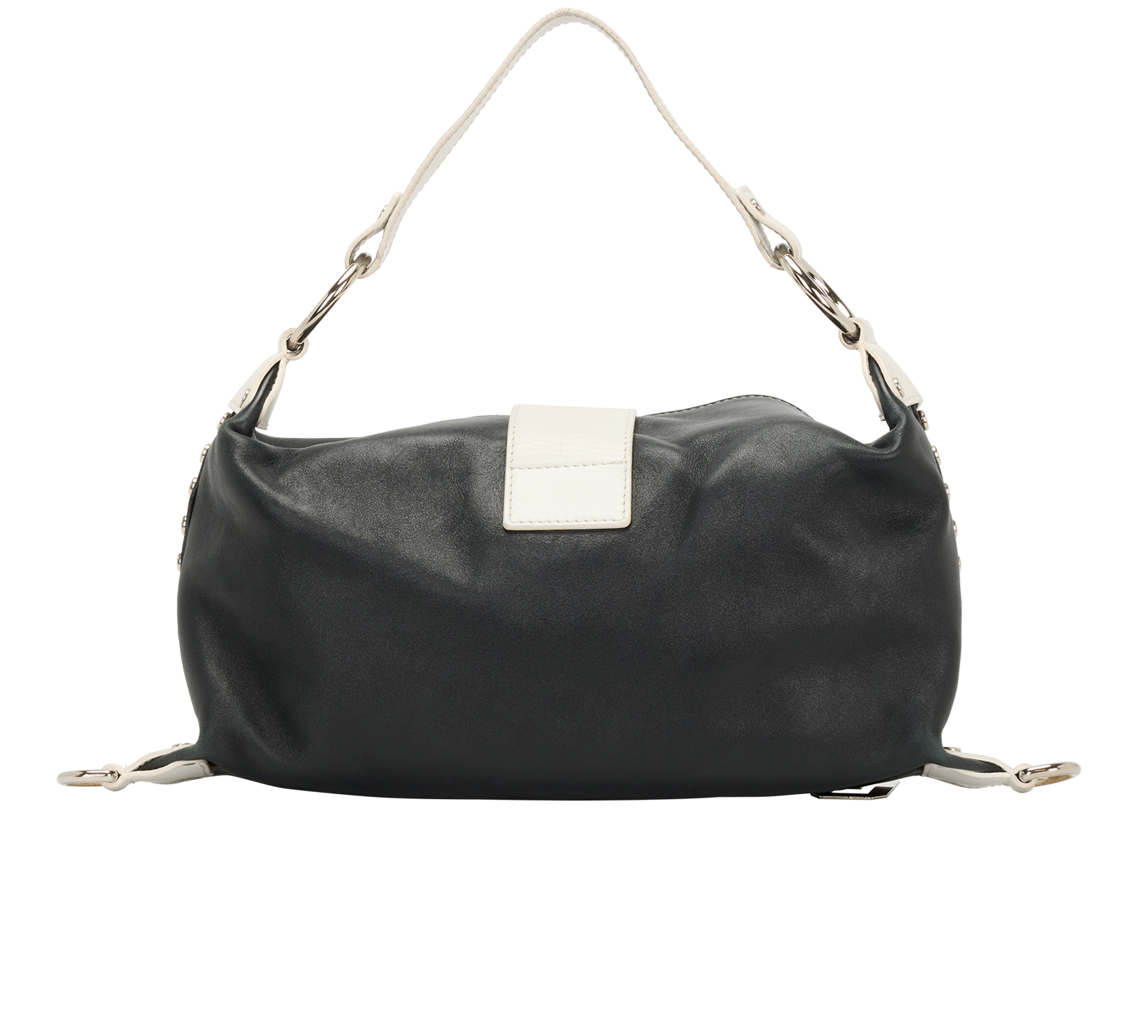 Vintage Hobo, &pound;320, Handbags, Black/White, Leather, Back view